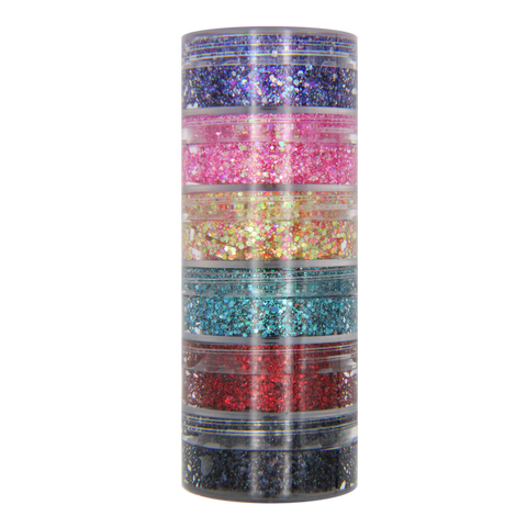 6-Color Shimmer Stacked Jar B