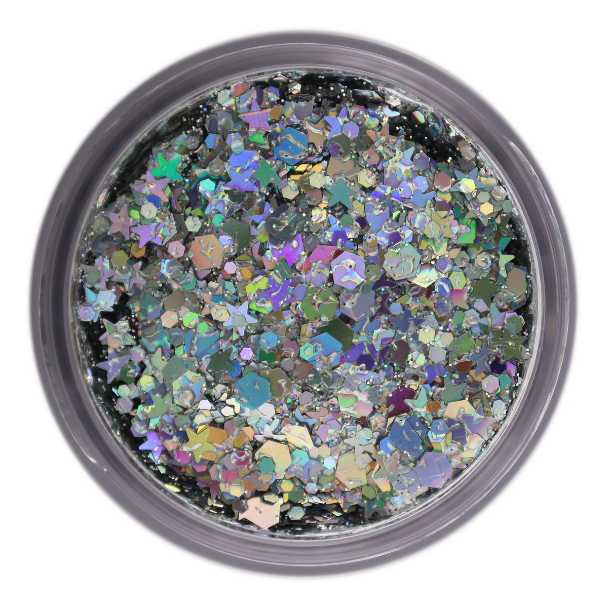 High Grade Silver Holographic Rainbow Glitter – SFXC