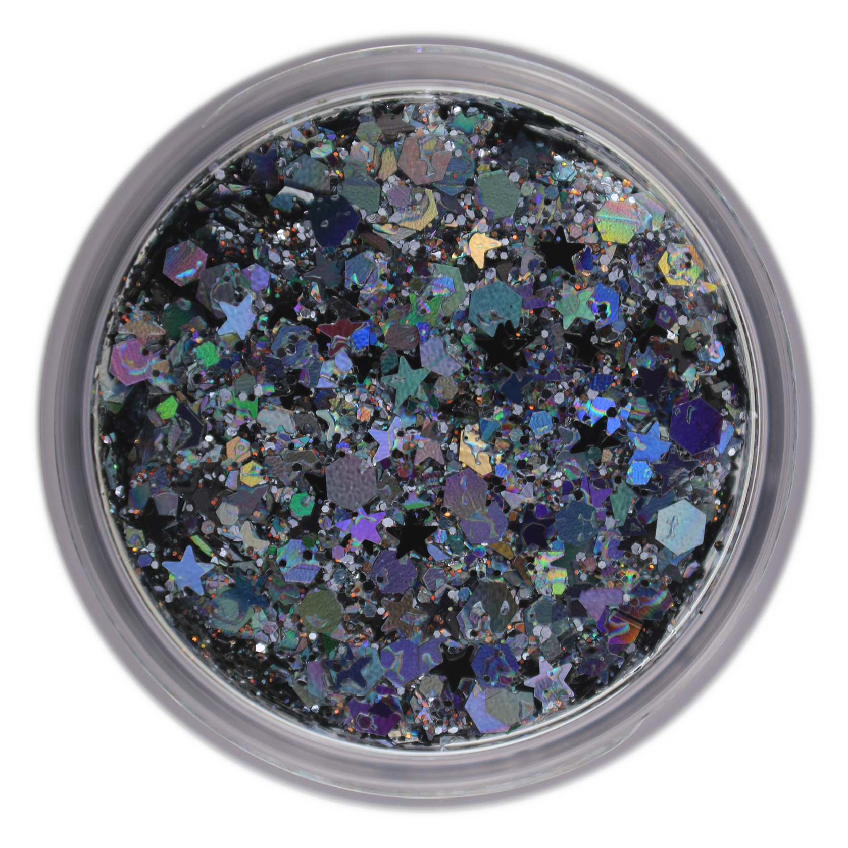 6-Color Black Stacked Jar