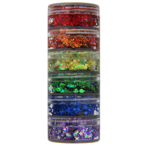 6-Color Stacked Jar (Rainbow)