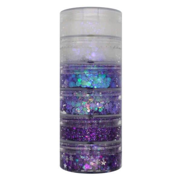 6-Color Purple Stacked Jar