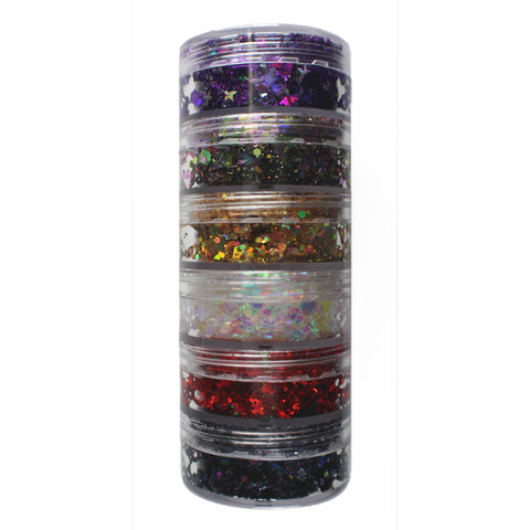 6-Color Stacked Jar (C)
